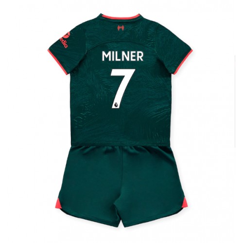 Liverpool James Milner #7 Tredjedraktsett Barn 2022-23 Kortermet (+ Korte bukser) Liverpool James Milner #7 Tredjedraktsett Barn 2022-23 Kortermet (+ Korte bukser)